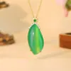 Live do Tiktok Mais Vendido Pingente Genuíno Verde de Alta Qualidade Imitação de Jade, Pingente de Jade para Cintura Beleza Grau A de Mianmar, Presente para a Mãe