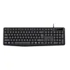 Conjunto de teclado e mouse com fio transfronteiriço, luminoso e silencioso, modelo universal para computadores de mesa e uso em escritório, teclado com fio USB em estoque