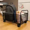 Estante de Almacenamiento para Mochilas Escolares, Caja de Libros Móvil, Caja de Almacenamiento para Estudiantes en el Aula con Ruedas, Gran Capacidad para Guardar Libros y Libros de Texto