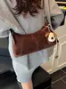 Bolso de Mujer para Comercio Exterior Transfronterizo Estilo Otoño/Invierno 2025 Maillard de un Solo Hombro Bajo el Brazo Tipo Empanada Bolso Cruzado Sencillo de Moda para Viajes