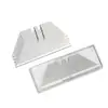 Caja de Cuchillas Plegable para Cuchillo de Utilidad para Cortar Papel Esquina Afilada Cuchillo de Utilidad Cuchillo para Papel Tapiz Hoja Trapezoidal de Utilidad Acero Inoxidable Espesado