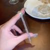 Pulsera de Diamantes de Color Super Flash para Mujer, Lujo Ligero Retro Nicho, Nueva Llegada, Pulsera con Hebilla, Sensación de Alta Gama, Exquisitos Accesorios para la Muñeca