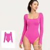Mono de Yoga Otoño 2026 para Mujer de Manga Larga con Soporte Lumbar, Levanta Glúteos, Control de Abdomen, Body de Fitness Ajustable