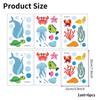 Shangyi Spz-B098 Animales Marinos Baño Tina Decorativos Pegatinas de Pared Impermeables y Antideslizantes Pegatinas al por Mayor para Habitación de Niños