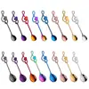 Cuchara Musical de Acero Inoxidable 304, Nueva Cuchara Grande Creativa para Café, Cuchara para Remover, Cuchara para Postre Helado, Cuchara Pequeña de Regalo