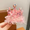 Festival de Cumpleaños Nvbao Accesorios Brillantes para el Cabello Lentejuelas Corona Velo Diadema Dulce Princesa Corona Alta Velo Tocado
