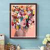 Pintura Mosaico Ventas Calientes Transfronterizas Niña Flor Pintura Diamante Foto Grupal Diamante Redondo Diamante Completo Diamante Cuadrado Pintura Decorativa para Sala de Estar Dormitorio