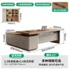 Mesa de chefe, mesa de escritório, mesa executiva estilo luxo leve creme, mesa de computador de escritório, conjunto de mesa e cadeira para escritório de espaço pequeno