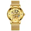 Reloj de hombre moderno marca binbond, reloj mecánico totalmente automático de moda, reloj esqueleto, reloj para hombre impermeable para comercio electrónico