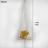 Bolsa de Red para Maceta de Cuerda de Algodón Tejida a Mano Cuerda para Colgar Plantas en la Pared con Soporte para Colgar Maceta Transpirable y Ecológica