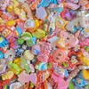 Conto de fadas acrílico furo reto contas fofo pequeno cartão uso misto contas para caneta DIY corrente de celular acessórios atacado