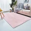 Tapete de Sala Longo de Pelúcia Espessa Quarto de Canto a Canto Multicor Sala de Estar Mesa de Centro Tapete de Chão de Lã de Seda Lavável Lavável