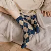 Calcetines cálidos de invierno estilo coreano con rombos, engrosados, para mujer, hasta la pantorrilla, venta al por mayor, recomendados en Little Red Book, calcetines gruesos para mujer