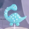 Decoración de Pastel Arcilla Blanda Enchufe Decoración de Pastel Enchufe Tridimensional Enchufe Lindo Dinosaurio Animal Pequeño Muñeco de Pastel Enchufe