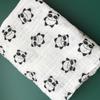 Toalha de banho de gaze para bebê recém-nascido, fibra de bambu, colcha de bebê, manta de swaddle de camada dupla, toalha de gaze para bebê