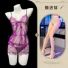 Sexy Renda Transparente Decote em V Profundo Revelando o Peito, Apaixonante Camisola Erótica Sem Tirar, Sedutor Body de Renda com Alças Camisola