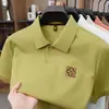 Camisa Polo de Manga Corta de Venta Caliente de Verano Camiseta Deportiva Casual para Hombre Moda para Hombres de Mediana Edad Solapa Manga Media Top Hombres Dropshipping