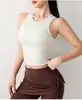 Chaleco de Yoga sin Mangas a Prueba de Golpes de Alta Resistencia, Sujetador Deportivo Todo en Uno para Mujer, Ropa Exterior Ajustada, Sujetador de Fitness para Correr con Pliegues