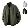 Chaqueta de Hombre Primavera y Otoño Casual Holgada Chaqueta de Béisbol Moderna Versátil Chaqueta de Otoño e Invierno para Hombre Conjunto de Otoño para Hombre