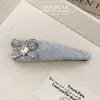 Corea del Sur Lujo Ligero Moda Lazo Delgado Brillante Triángulo bbclip Versátil de Alta Gama Mismo Estilo que los Bloggers Accesorios para el Cabello para Flequillo para Mujeres