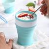 Venta Caliente de Amazon Taza de Agua Plegable de Silicona para Exteriores Estudiante Práctica Taza de Café Taza de Plástico Regalo en stock