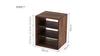Gabinete a Cuadros de Madera Maciza Estantería Pequeña Estante de Almacenamiento Combinación Libre Piso Simple Lujo Ligero Japonés Estantería Multifuncional
