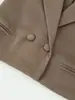 2026 Chaqueta Cardigan Nueva Estilo Commuter de Manga Corta con Cuello Solapa Vintage