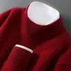 Nuevo Suéter de Lana para Hombre Otoño e Invierno, 100% Lana Pura, Jersey de Cuello Redondo, Corte Holgado, Talla Grande, Suéter de Cachemira Tejido