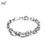 IMI Acero Titanio Nicho Joker Costura Grano de Café Pulsera Moda Personalidad Hombres y Mujeres Nueva Tendencia Joyería Urbana YL360