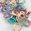 Anillo Liso de 4cm de Venta Caliente Transfronteriza Cuerda para el Cabello de Alta Elasticidad Banda de Goma Sin Costuras No Daña el Cabello Anillo para Toalla Banda de Goma Cabeza Negra