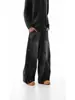 Comercio Exterior High Street Americano Jeans Rasgados Desgastados Scimitar para Mujer Sueltos Rectos Hip-Hop Pantalones de Pierna Ancha Pantalones Sickle