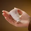 Xícara de chá de porcelana branca de alta qualidade com orquídea pintada à mão, xícara de flor de cerâmica feita à mão, xícara grande para o mestre, xícara de kung fu, xícara individual