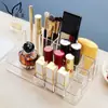 Caja de Almacenamiento para Brochas de Maquillaje, Labial, Brillo de Labios, Herramientas de Belleza, Lápiz de Cejas, Caja de Almacenamiento para Escritorio, Caja de Almacenamiento Transparente de Acrílico
