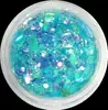 Pegamento nano burbujas lentejuelas cruzadas uñas finas arte de uñas polvo brillante fiesta día festivo maquillaje de ojos polvo brillante polvo de brillo polvo de brillo