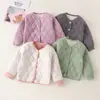 Uniforme Escolar Térmico Infantil Forro Mágico de Aluno Jaqueta Acolchoada de Três Camadas para Meninos Nova Jaqueta Grossa para Meninas Casaco de Algodão