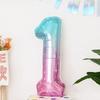 Ins Globo Digital de Aluminio con Película de Cielo Estrellado Soñador de 40 pulgadas Decoración de Escena para Fiesta de Primer Año de Bebé de Niños