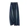 Jeans Retro Azules de Pierna Ancha para Mujer, Novedad Otoño 2026 Cintura Alta Ajustados Holgados Rectos con Efecto de Caída