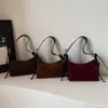 Bolso Cruzado de Nueva Nicho Textura Mate de un Solo Hombro para Axila Retro Versátil Gran Capacidad Casual Portátil Bolso Dumpling