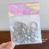 Xuxinhas de Cabelo Prata para Crianças, Elásticos que Não Danificam o Cabelo, Xuxinhas de Laço Duráveis, Tamanho Pequeno para Meninas Prenderem Tranças