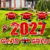 Amazon Transfronterizo 2027 Temporada de Graduación Cartel de Estaca para Jardín, Diseño Personalizado, Cartel de Graduación Personalizado