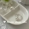 Anillo de Plata de Ley S925 con Perlas de Múltiples Capas del Mismo Estilo que los Bloggers Ins Coreanos Diseño de Nicho Anillo Versátil de Alta Gama