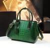 Bolsa Grande para Mujer 2026 Nueva Moda Gran Capacidad Bolsa para Mamá de Mediana Edad Bolso de Mujer de Cuero Genuino Patrón de Cocodrilo Bolso de Mano para Suegra