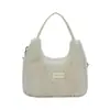 Bolsas para Mujer 2025 Otoño e Invierno Bolsos de Felpa Nuevos Exquisitos Pequeños Moda Transfronteriza Versátil Nicho Estilo Extranjero Bolso de Hombro