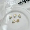 Pérola Vintage com Laço de Diamante Pingente Simples DIY Pingente Pulseira Colar Acessórios