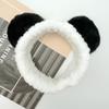 Diadema con orejas de oso de dibujos animados, venta al por mayor, para niñas, para lavarse la cara, otoño e invierno, de peluche, con forma de panda negro