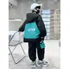 Conjunto de outfit de primavera para niños 2026 nuevo conjunto deportivo de dos piezas tipo cortavientos estilo coreano para niños medianos y grandes, elegante para primavera y otoño