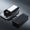 Luz LED Doble para Camping al Aire Libre Transfronteriza 30000 mAh Power Bank Portátil Desmontable con Cable Incorporado Fuente de Alimentación Móvil