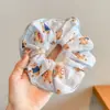 Scrunchie de Alta Qualidade Estilo Coreano para Mulheres, Elástico de Cabelo com Laço de Tecido da Moda, Acessório de Cabelo Corda para Coque Doce e Fofo