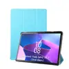 Aplicável à capa protetora Lenovo M10 Plus 10.6 ultrafina com suporte triplo geração 3 capa de couro resistente a quedas capa traseira com função de dormir