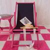 Mei rosa Cadeira de praia personalizada Reclinável de madeira maciça Internet Celebrated Camping Outdoor Conveniente Casual Home Cadeira dobrável